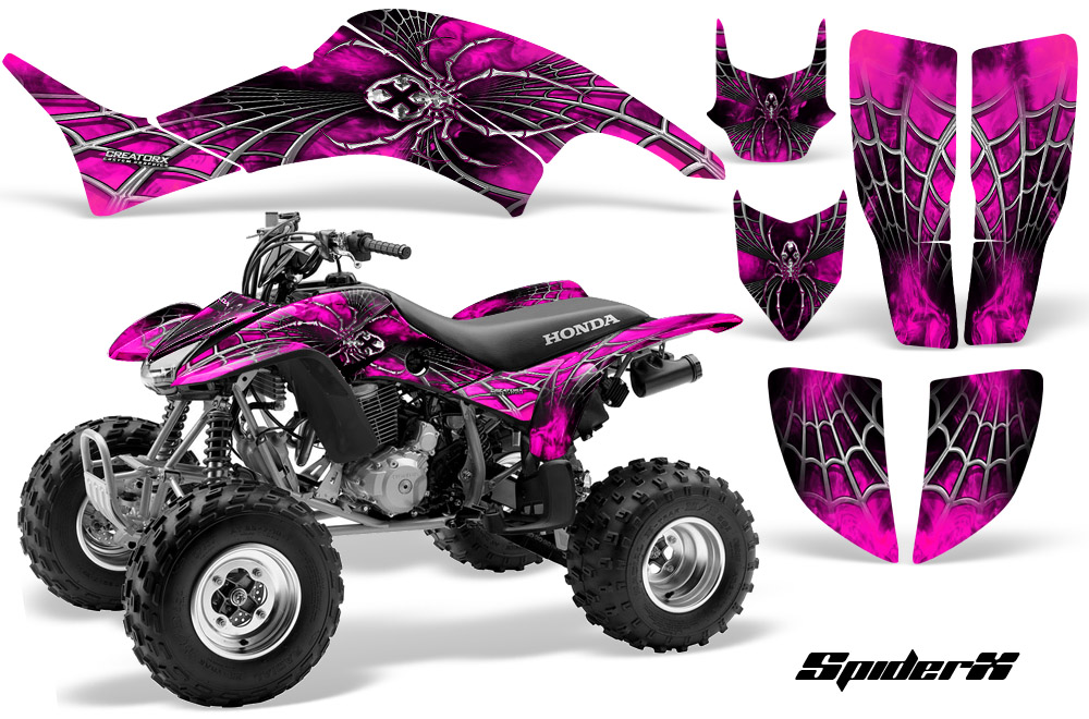 Honda TRX400EX 99-07 Graphics Kit SpiderX Pink